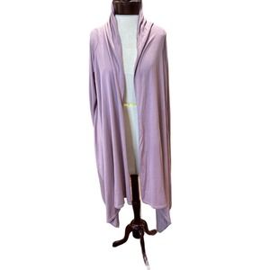 BCBGMaxazria Front Drape Sweater, Lavender, Silk Blend, Sx XS, GUC